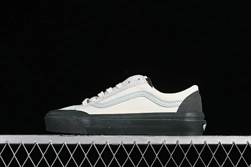 All categories Vans Vans series Vans Low Vans low top Vans Old Skool Reissue 136 color matching gray blue and white retro casual vulcanized sneakers VN000CRPGRN